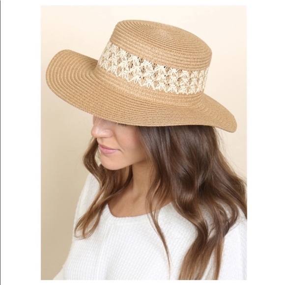 Private Label Accessories - 💙SALE GORGEOUS FEDORA HAT WITH MATERIAL BAND